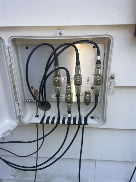 running coax entrance box